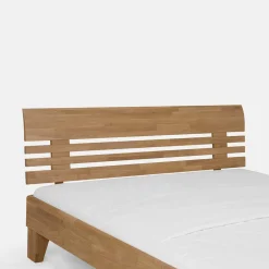 Wildeiche Holzbett Verinaros in Honigfarben geölt^Wohnen Clearance