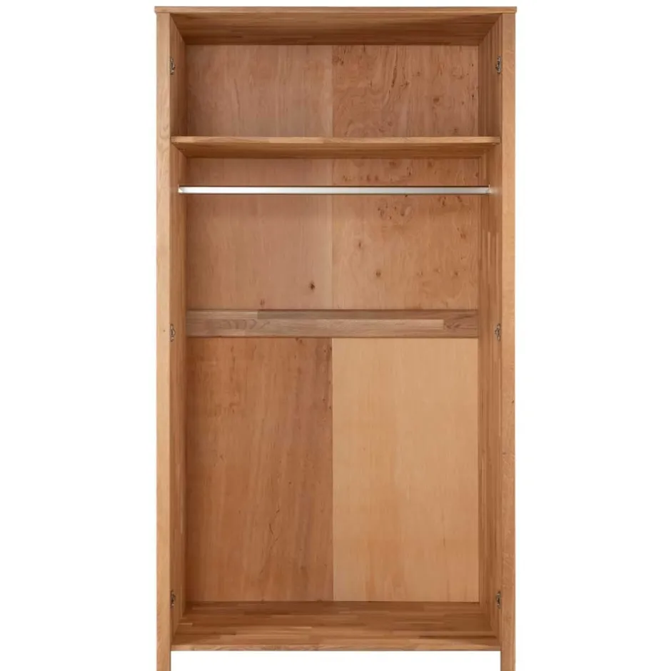 Wildeiche Kleiderschrank mit Wiener Geflecht - Ambrosso^Wohnen Discount