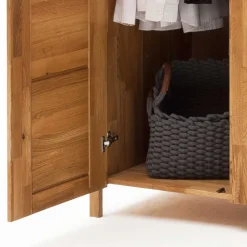 Wildeiche Kleiderschrank mit Ausstattung - Memba I^Wohnen Discount