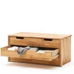 Wildeiche Kleiderschrank mit Ausstattung - Memba I^Wohnen Discount