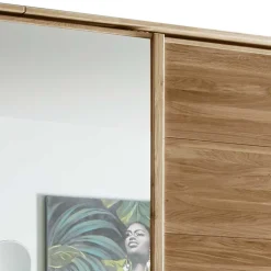 Wildeiche Kleiderschrank mit 3 Schwebetüren - Divnoi^Wohnen New