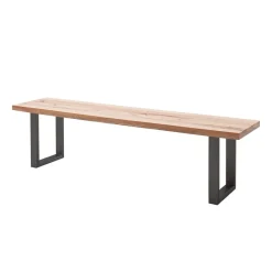 Wohnen Wildeiche Loft Bank ohne Lehne - Chiano