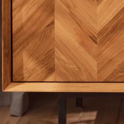 Wildeiche Lowboard modern-elegant - Kerfa^Wohnen