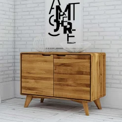 Wohnen Wildeiche Naturholz Kommode geölt - Eavy