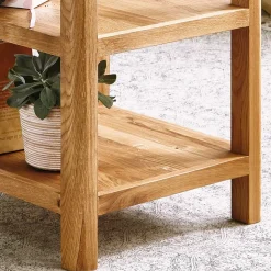 Wohnen Wildeiche Regal Uvinessa mit drei Ablagen