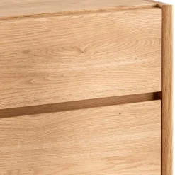 Wohnen Wildeiche Rollcontainer aus Massivholz - Melanie