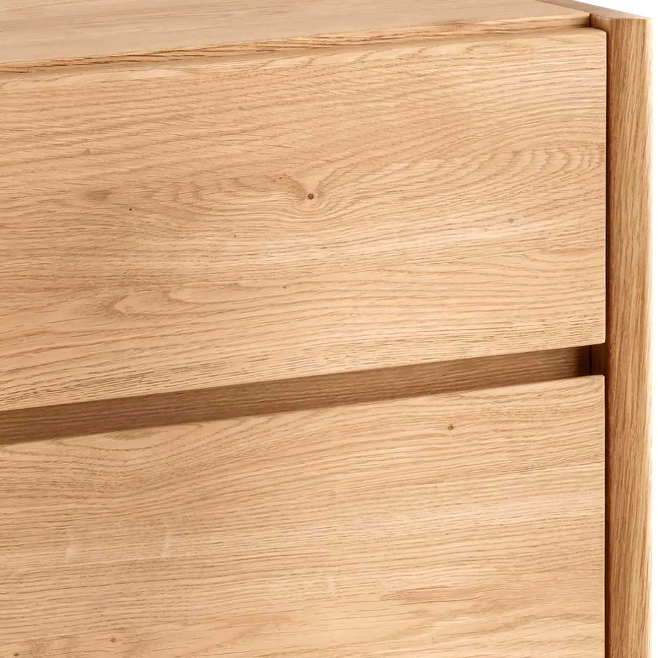 Wohnen Wildeiche Rollcontainer aus Massivholz - Melanie