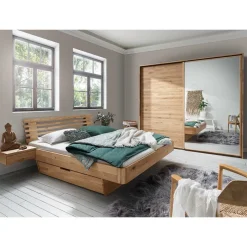 Wildeiche Schlafzimmereinrichtung Set - Zennian (vierteilig)^Wohnen Clearance