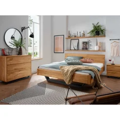 Wohnen Wildeiche Schlafzimmermöbel Set - Cancun (dreiteilig)