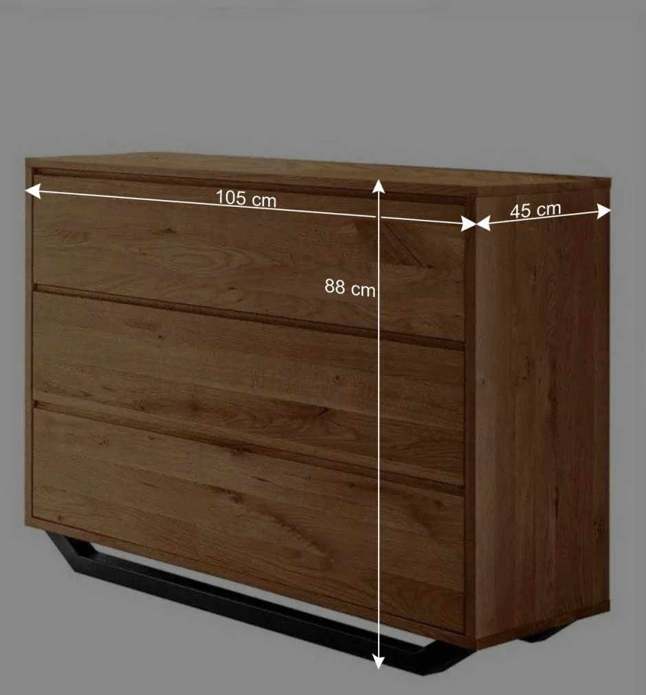 Wohnen Wildeiche Schlafzimmermöbel Set - Cancun (dreiteilig)