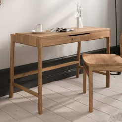 Wildeiche Schminktisch mit zwei Schubladen - Laida^Wohnen