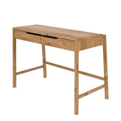 Wildeiche Schminktisch mit zwei Schubladen - Laida^Wohnen