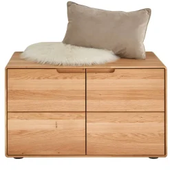 Wildeiche Schuhbank mit Doppeltür - Darcona^Wohnen Online