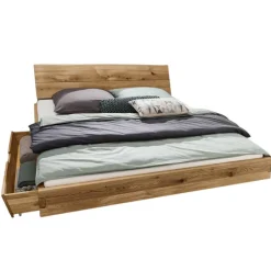 Wohnen Wildeiche Schwebebett in Doppelbettgrößen - Aryvano