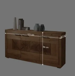 Wohnen Wildeiche Sideboard Troncon in 171 cm Breite