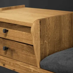 Wildeiche Telefonbank Flurbank mit Schubladen - Hardus^Wohnen New