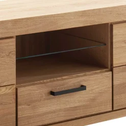 Wildeiche TV Anbauwand teilmassiv - Sophia (vierteilig)^Wohnen Discount