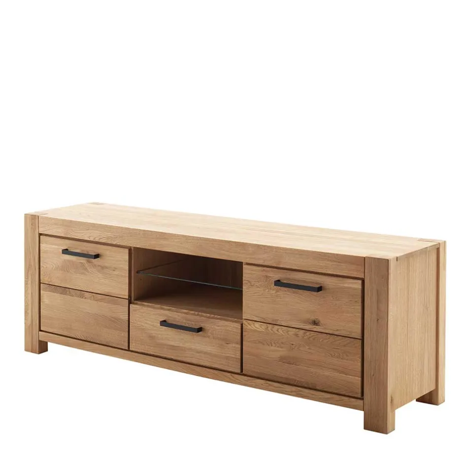 Wohnen Wildeiche TV Lowboard teilmassiv - Sophia