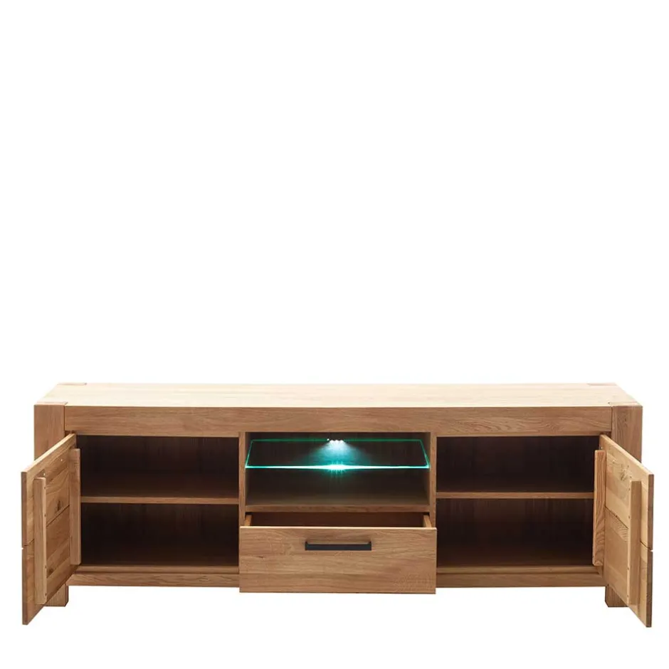 Wohnen Wildeiche TV Lowboard teilmassiv - Sophia