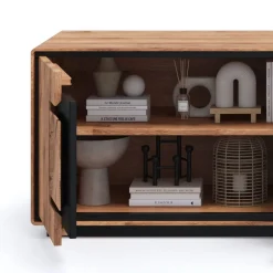 Wohnen Wildeiche TV-Kommode in modernem Design - Shipper