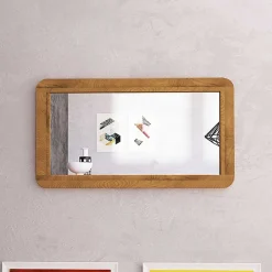 Wildeiche Wandspiegel mit abgerundeten Ecken - Eavy^Wohnen Best