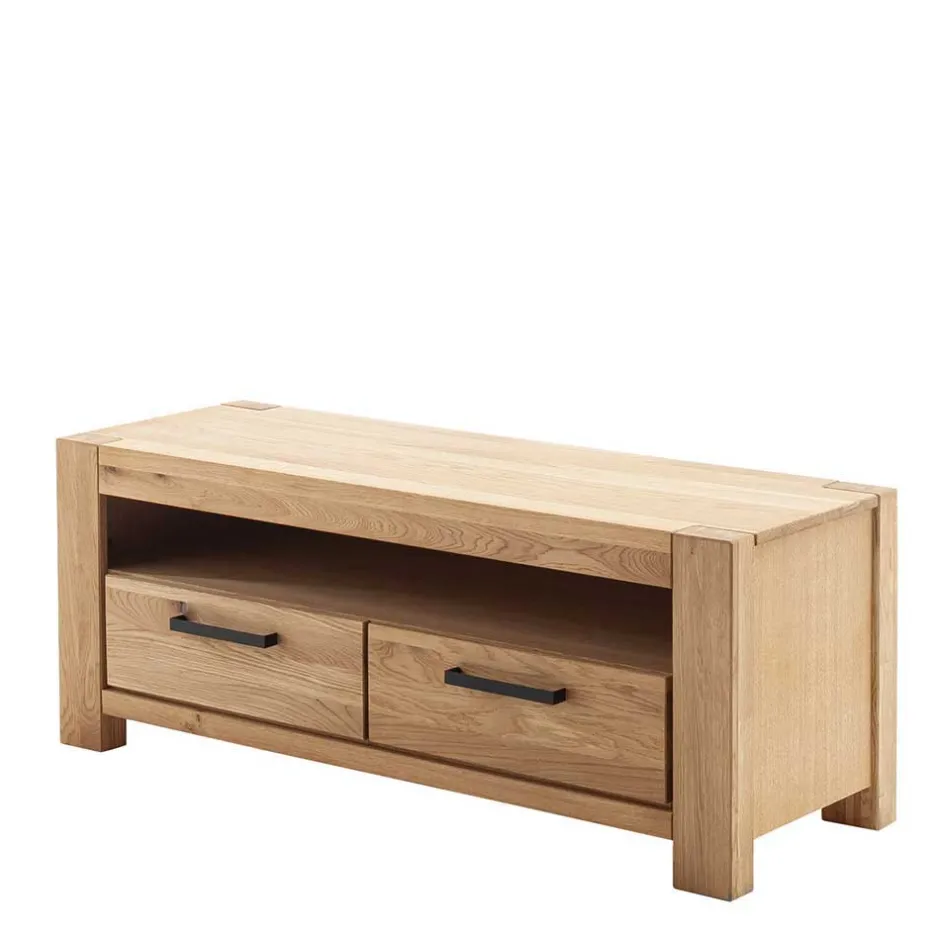 Wohnen Wildeiche Wohnwand Set teilmassiv - Sophia (vierteilig)