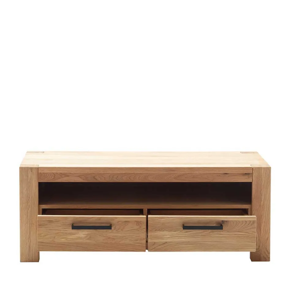 Wohnen Wildeiche Wohnwand Set teilmassiv - Sophia (vierteilig)