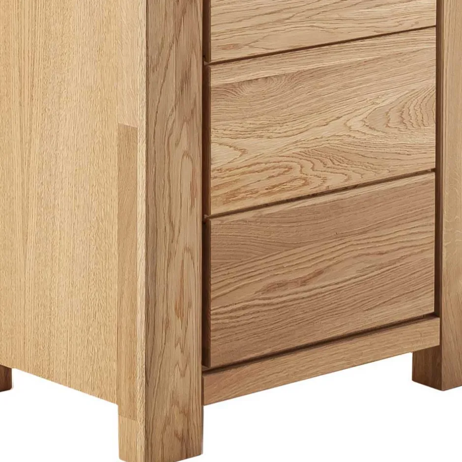 Wohnen Wildeiche Wohnwand Set teilmassiv - Sophia (vierteilig)