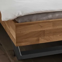 Wohnen Wildeichebett mit Lamellen-Kopfteil - Esvilda I