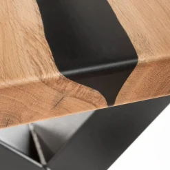 Wohnen Wildeiche-Esstisch mit Naturkanten - Fabienne