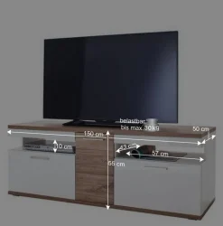 Wohnkombination 330 cm breit - Icadro (vierteilig)^Wohnen Outlet