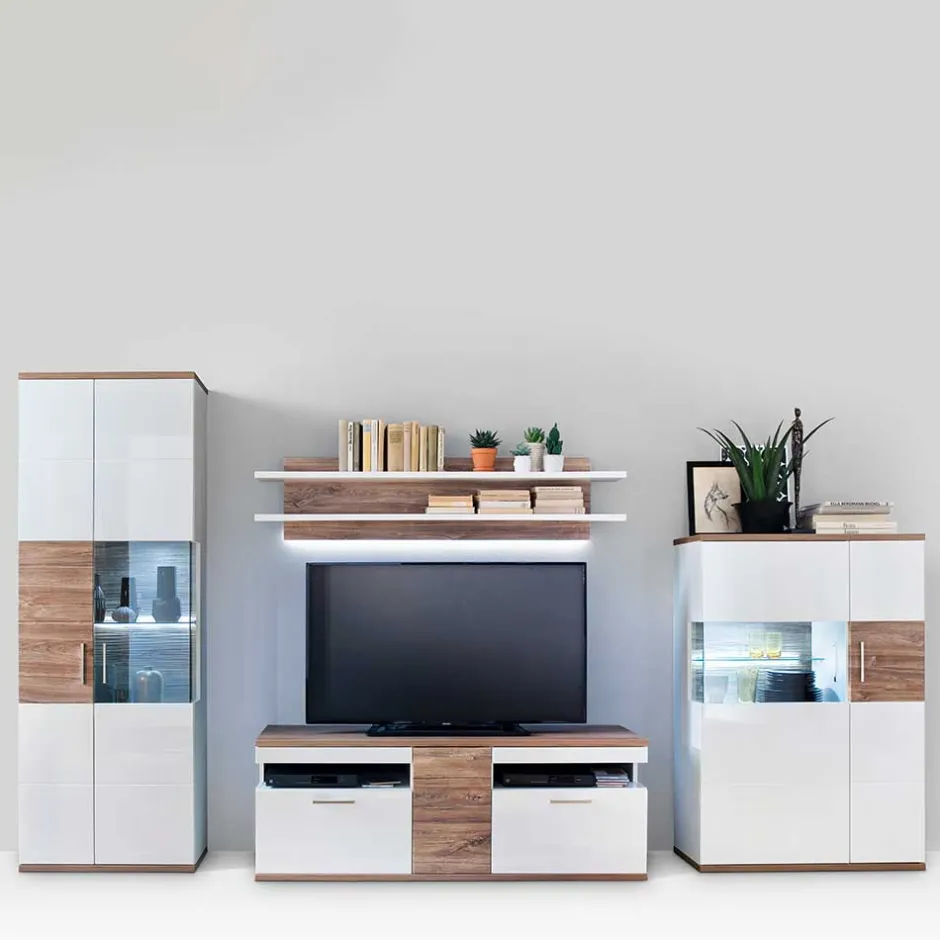 Wohnkombination 330 cm breit - Icadro (vierteilig)^Wohnen Outlet