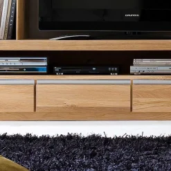 Wohnkombination Croconia aus Wildeiche Massivholz (dreiteilig)^Wohnen