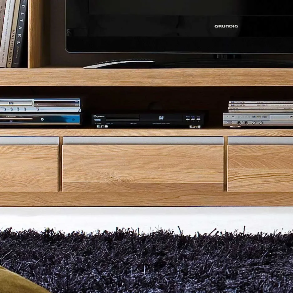 Wohnkombination Croconia aus Wildeiche Massivholz (dreiteilig)^Wohnen