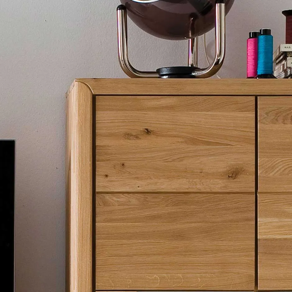 Wohnkombination Croconia aus Wildeiche Massivholz (dreiteilig)^Wohnen