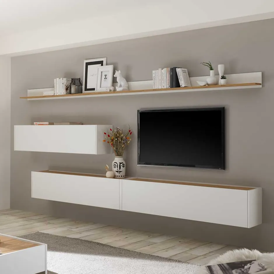 Wohnen Wohnkombination für die Wandmontage - Nonessia (fünfteilig)