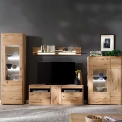 Wohnen Wohnkombination in Eiche Bianco - Destal (vierteilig)