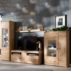 Wohnen Wohnkombination in Eiche Bianco - Destal (vierteilig)