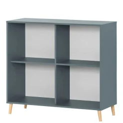 Wohnen Wohnliches Aktenregal in Petrol Blau - Baiamare