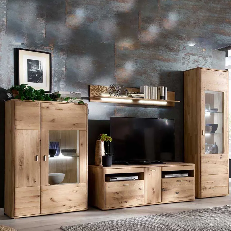 Wohnmöbel aus Eiche Massivholz - Destal (vierteilig)^Wohnen Best