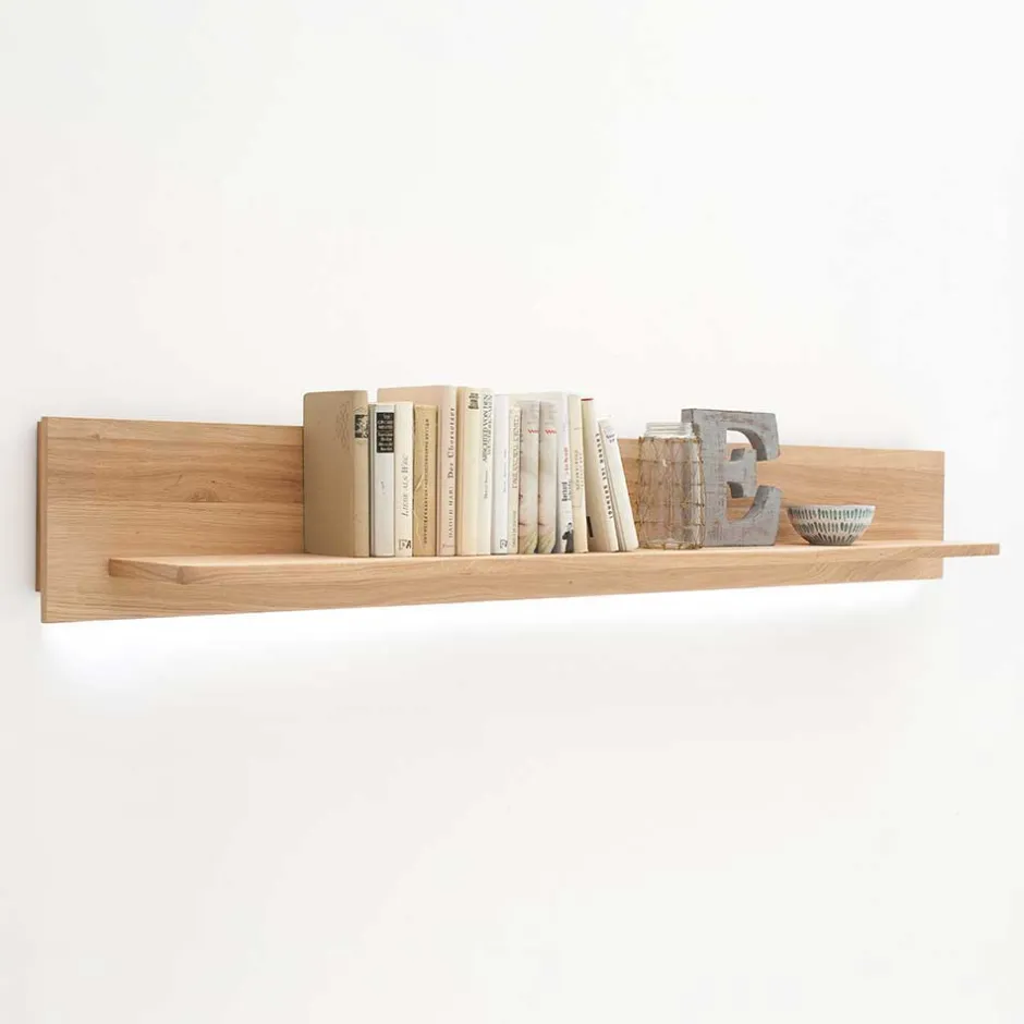 Wohnen Wohnmöbel Set in Eiche Bianco - Crokas (vierteilig)