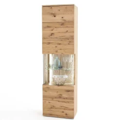 Wohnen Wohnmöbel Set in Eiche Bianco - Crokas (vierteilig)