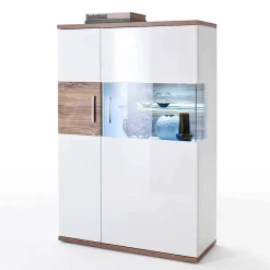 Wohnmöbel Set in Weiß Hochglanz - Icadro (vierteilig)^Wohnen Clearance