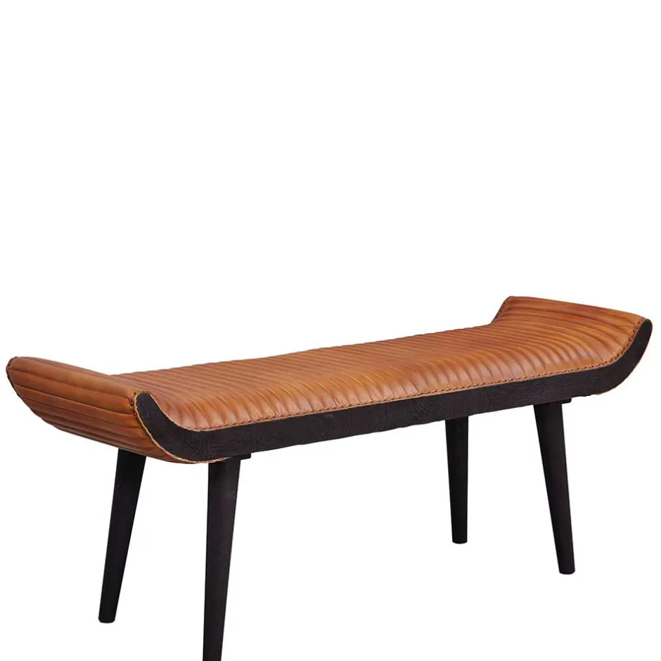 Wohnen Wohnraum Designbank aus echtem Leder - Yagov