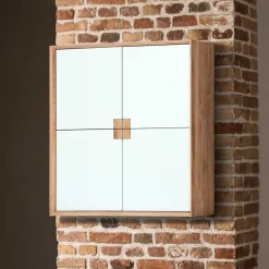 Wohnraum Hängeschrank in Weiß & Eiche - Julecas^Wohnen Best