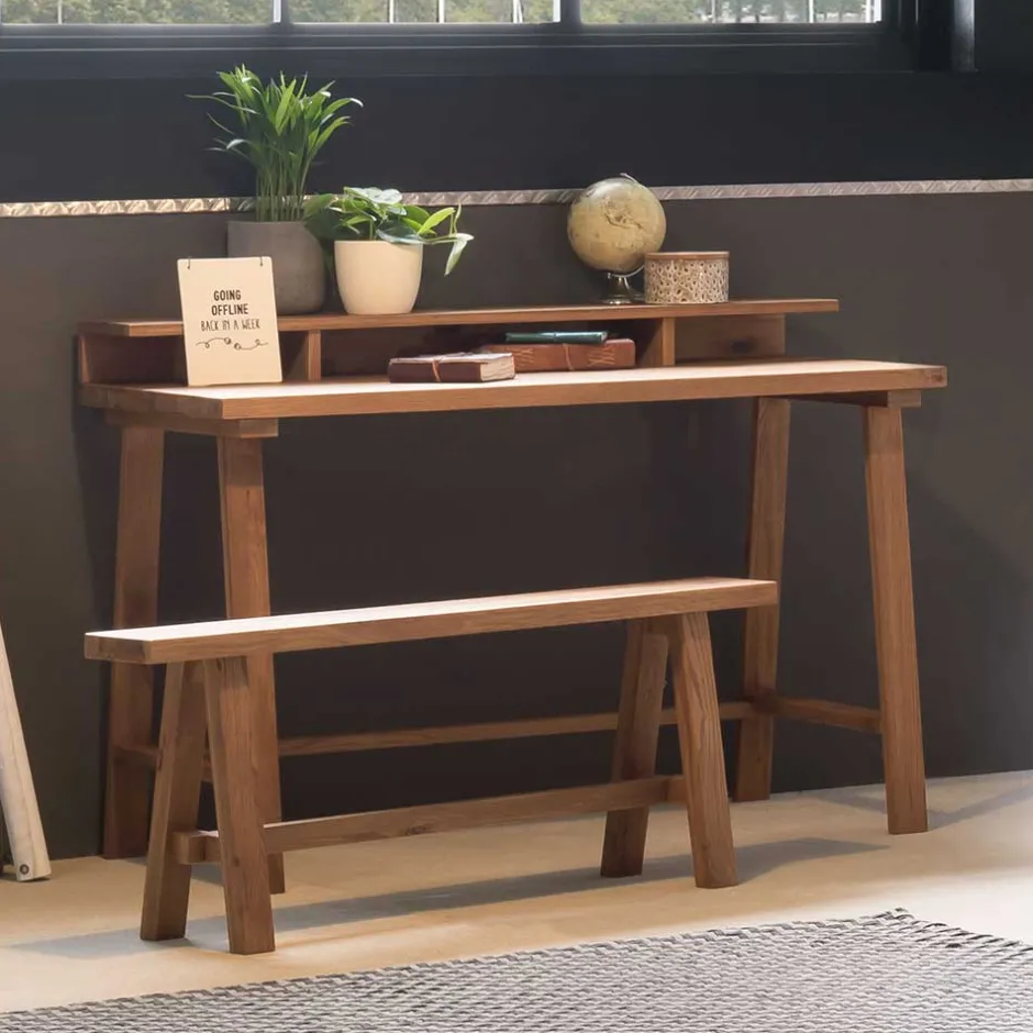 Wohnraum Holzbank aus Wildeiche massiv - Fanan^Wohnen Clearance