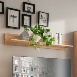 Wohnraum Holzregal in Eiche Bianco - Dulciana^Wohnen Online