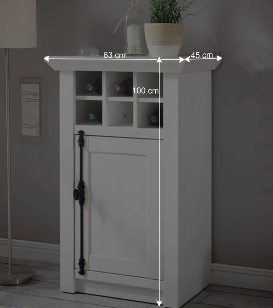 Wohnen Wohnwand Chelles im Landhausstil (vierteilig)