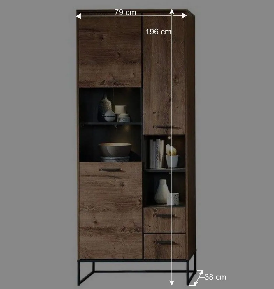 Wohnen Wohnwand Designmöbel Set - Xindus (vierteilig)