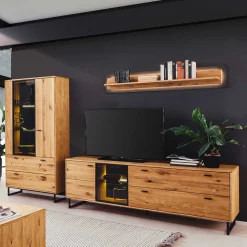 Wohnwand für Wohnzimmer Set - Flacona (dreiteilig)^Wohnen Hot